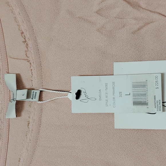 Joie Lace Trim Peplum Blouse/Emelda - Picture 8 of 9